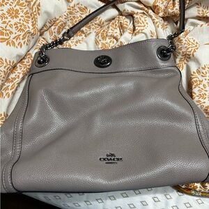 Coach Gray Leather Women's Bag